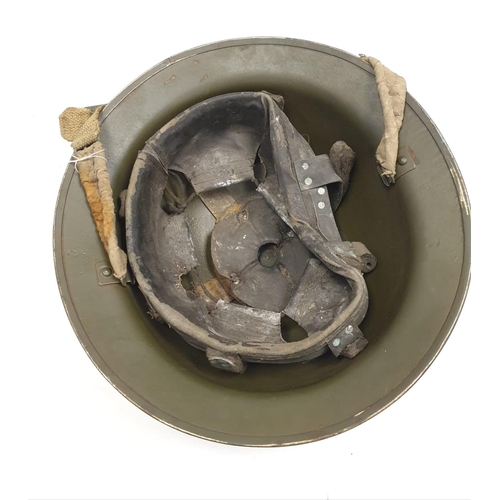 56 - WW2 Royal Artillery Helmet with Anti Air Craft Unit Insignia.