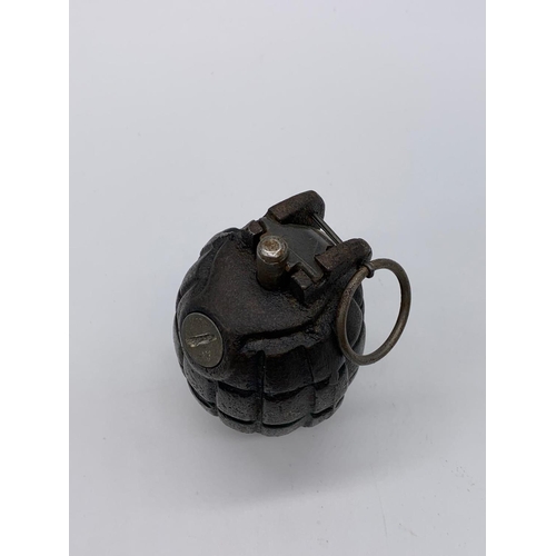 74 - INERT WW2 No 36 Mills Grenade. Base is dated 1943. Made by E.F South Africa.