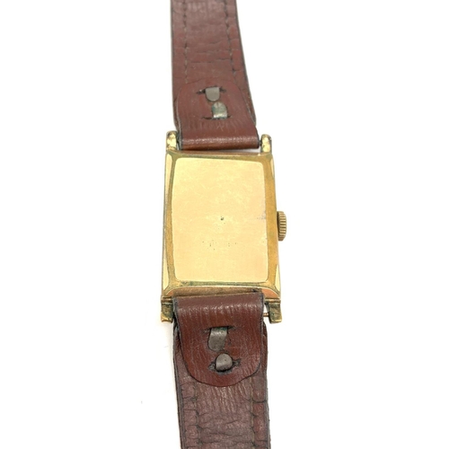 343 - 1920/30s Vintage Wrist Watch with Leather Strap. Full Working Order