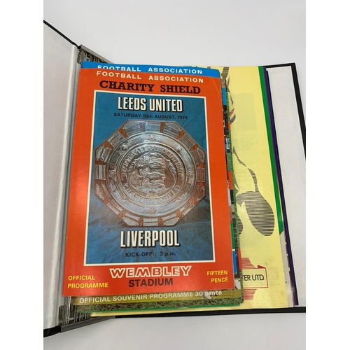 148 - F.A. Charity Shield Football Programs from 1974 - 2000 including 1988 - 1990 which are rare.