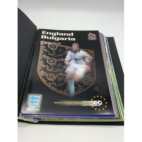 4 - All England home international football programs played at the old Empire Stadium Wembley from 1963 ... 