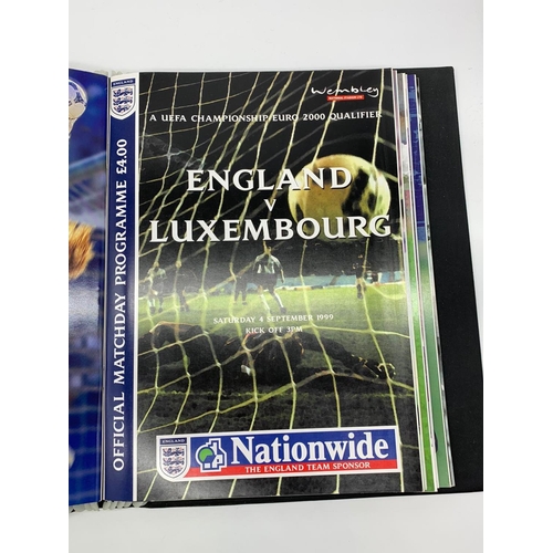 4 - All England home international football programs played at the old Empire Stadium Wembley from 1963 ... 