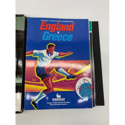 4 - All England home international football programs played at the old Empire Stadium Wembley from 1963 ... 