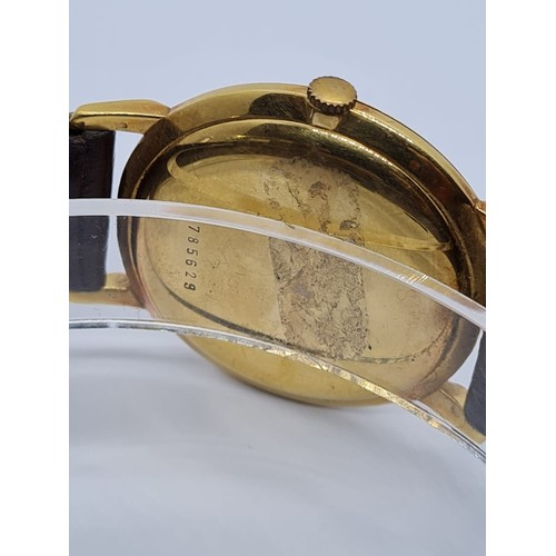 22 - ZENITH 18k gold vintage gent watch, 36mm case 785629