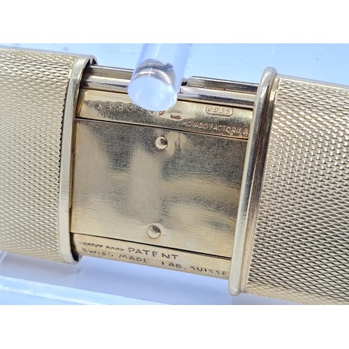 132 - Movado vesta watch, silver gilt 1183349, square face 28mm, vesta case 3x5cm approx