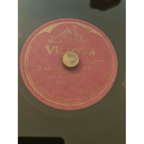 141 - Framed 78RPM record of Caruso (W47CM)