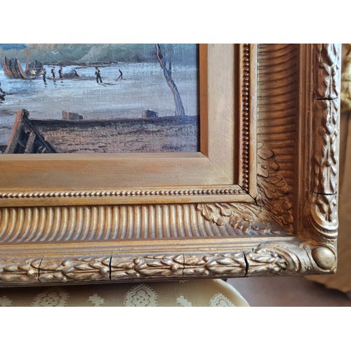 151 - Pair of W. HALE oil on canvas paintings in ornate frames.
Exhibited at Royal Academy 1869- 96. 
Oute... 