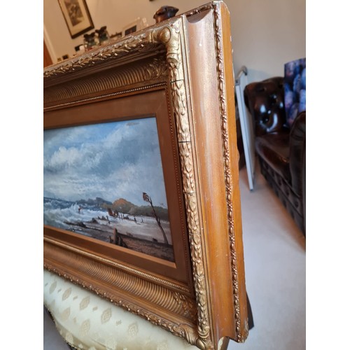 151 - Pair of W. HALE oil on canvas paintings in ornate frames.
Exhibited at Royal Academy 1869- 96. 
Oute... 