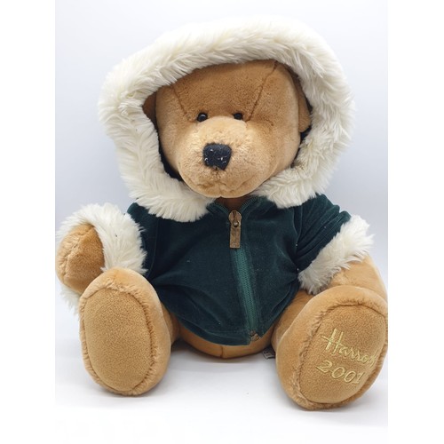 177 - 2 Harrods Teddy Bears 2001&2008 approx 40cms, very collectible