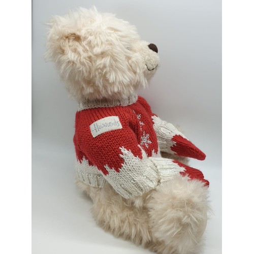 177 - 2 Harrods Teddy Bears 2001&2008 approx 40cms, very collectible