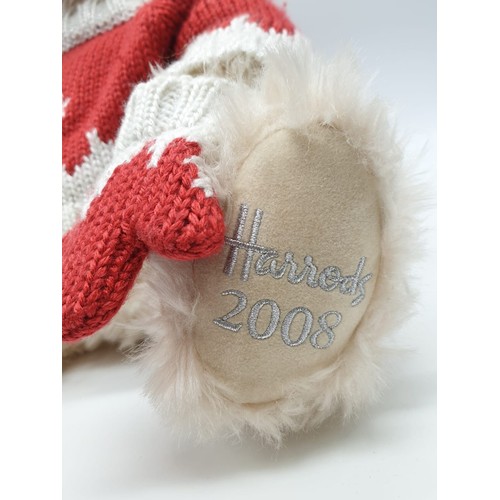 177 - 2 Harrods Teddy Bears 2001&2008 approx 40cms, very collectible