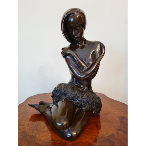 193 - Large bronze of a ballerina.
H38 W25