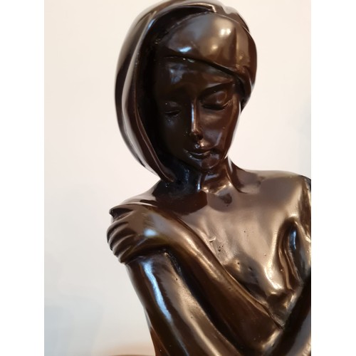 193 - Large bronze of a ballerina.
H38 W25