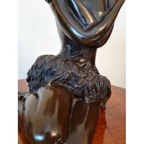 193 - Large bronze of a ballerina.
H38 W25