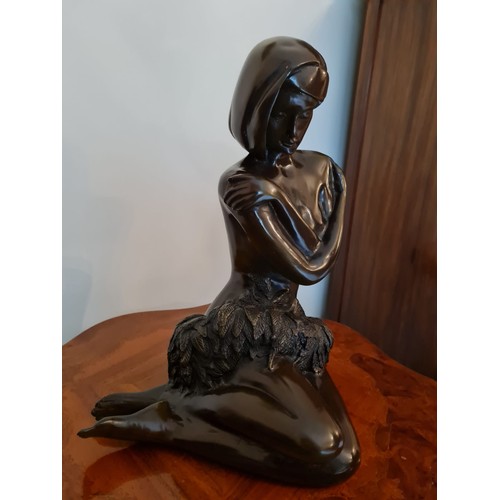 193 - Large bronze of a ballerina.
H38 W25