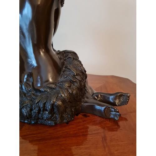 193 - Large bronze of a ballerina.
H38 W25