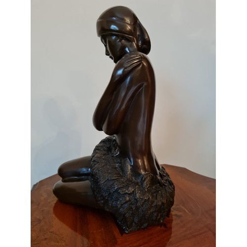 193 - Large bronze of a ballerina.
H38 W25