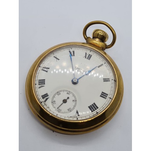 267 - Smiths Empire Pocket Watch in gilt finish, top wind circa 1950's, Full working order