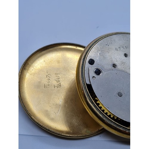 267 - Smiths Empire Pocket Watch in gilt finish, top wind circa 1950's, Full working order