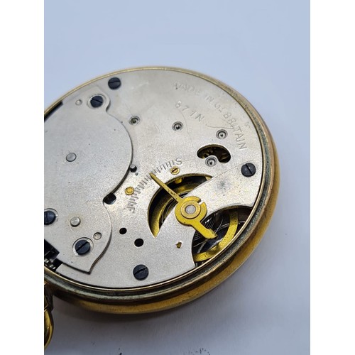 267 - Smiths Empire Pocket Watch in gilt finish, top wind circa 1950's, Full working order