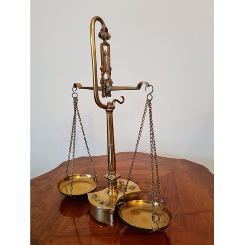 433 - Brass scale of justice design.
W24 H32