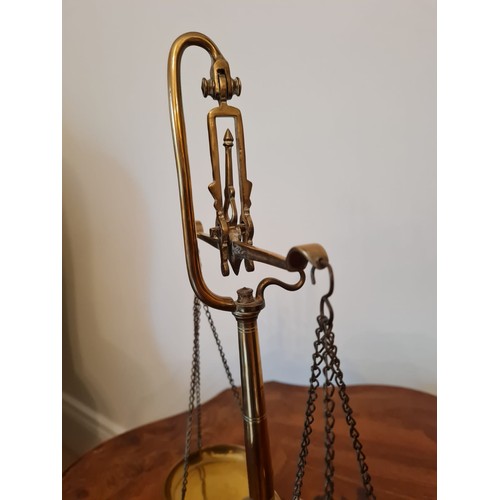 433 - Brass scale of justice design.
W24 H32