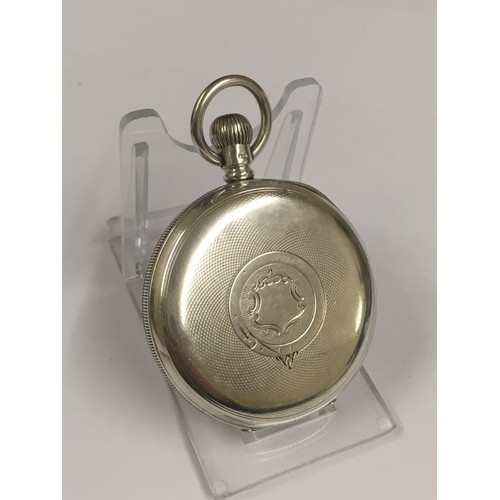 167 - Vintage solid silver Turkish ottoman pocket watch , AF