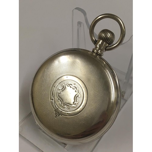 167 - Vintage solid silver Turkish ottoman pocket watch , AF