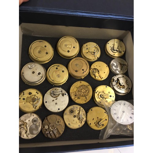 201 - Antique pocket watch movements, Verge fusee , fusee , lever , JW Benson etc, AF