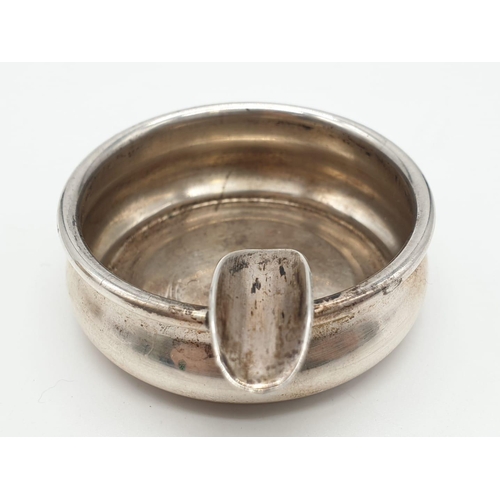 486 - 1960's 800 silver ashtray 24g 5cm diameter