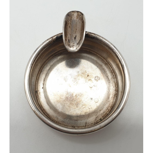 486 - 1960's 800 silver ashtray 24g 5cm diameter