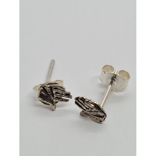 546 - STERLING SILVER HAND STUDS