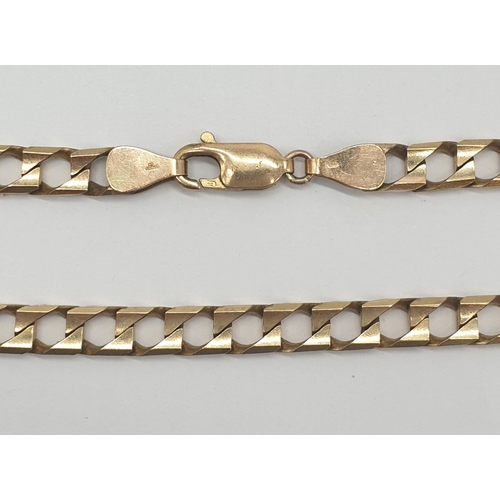 541 - 9ct gold interlink bracelet, weight 11.1g and 22cm long approx