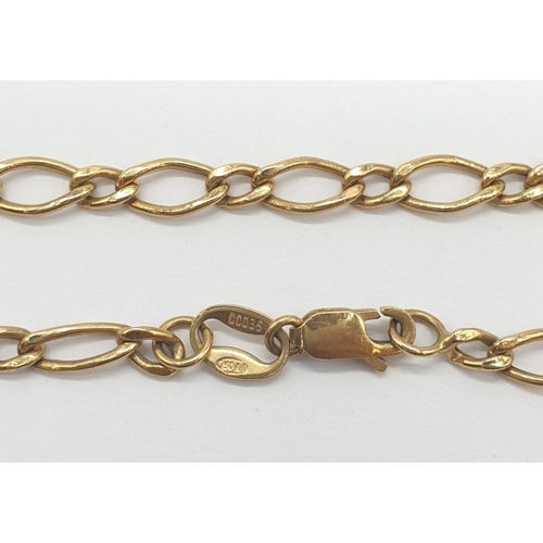 549 - 18ct gold link bracelet, weight 28.4g and 18cm long approx