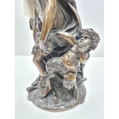 466 - Clodion bronze statue of two nymphets and a cherub. 
41cm tall, weight 7.9kg.