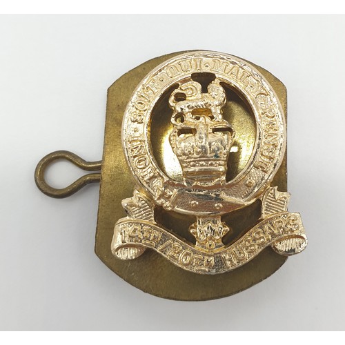 331 - Military selection of shoulder titles and collar badges to include Royal dragon guards and Hussars e... 