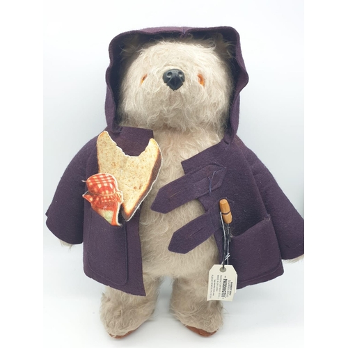 319 - A Gabrielle design Paddington Bear with half eaten marmalade sandwich and duffle coat (missing one t... 