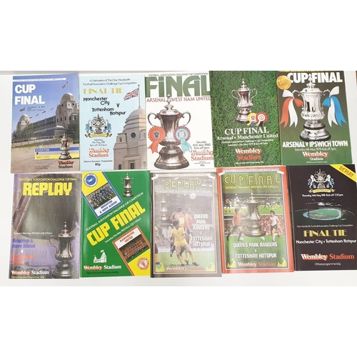 8 - F.A. Cup Final Programs from 1963 - 2000 including the 1993 replay & 1996 which are very rare.