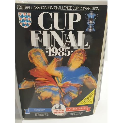 8 - F.A. Cup Final Programs from 1963 - 2000 including the 1993 replay & 1996 which are very rare.