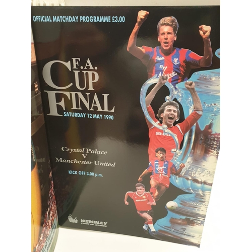 8 - F.A. Cup Final Programs from 1963 - 2000 including the 1993 replay & 1996 which are very rare.