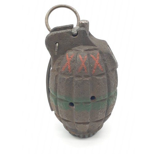 34 - INERT Semi Relic WW2 British No 36 Mills Grenade. Maker: S I P?