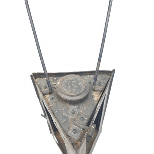 168 - WW1 French Folding Bunker Lantern. (no glass)