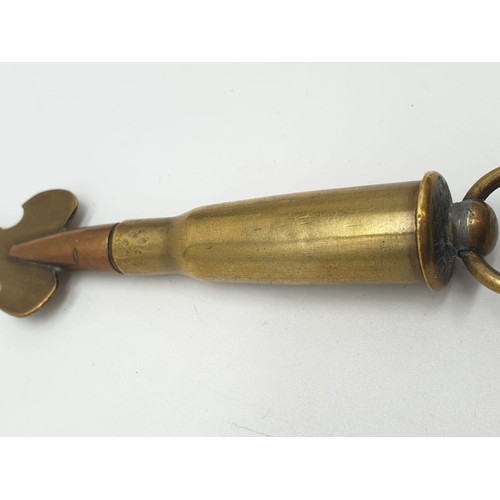 164 - WW1 Trench art Letter Opener. Souvenir of the War written in French Dated 1914-1915