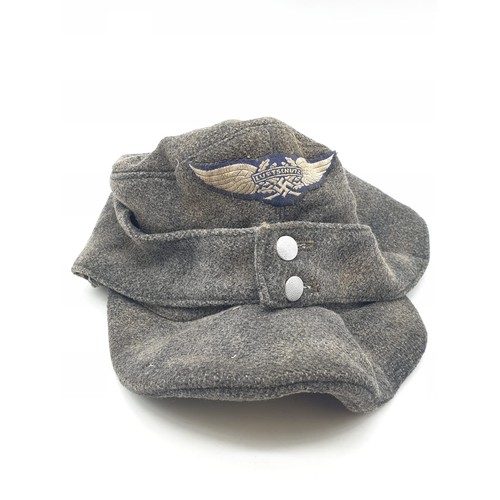 74 - WW2 German “Luftschutz” (Air Raid Police) M43 Cap