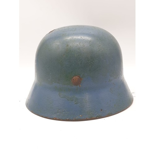 21 - WW2 Kriegsmarine M40 Helmet. A lovely salty cellar find from Keil, Germany.