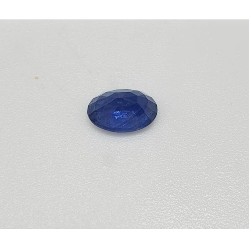 210 - 1.09 Cts Natural blue Sapphire. GJSPC Certified , Origin Report Specifies Sri Lanka and No Treatment... 