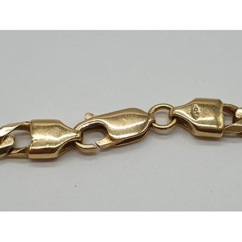 126 - 18ct yellow gold link bracelet, weight 17.2g and 20cm long approx