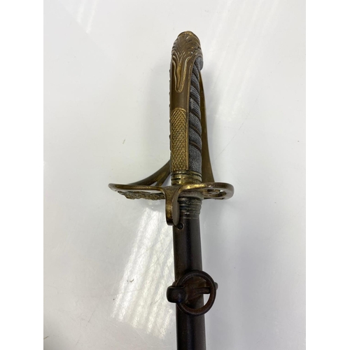 11 - Early Victorian officers dress sword made by Buckmaster & Co. New Burlington street with shagreen hi... 