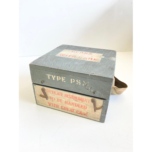 188 - WWII Type PSM Aviation Compass, Original Box and Carrying strap.