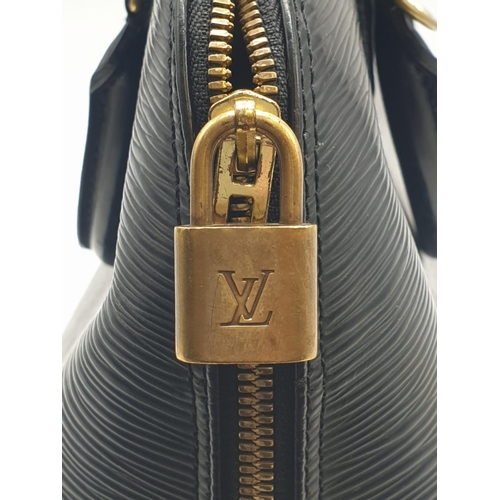 12 - Louis Vuitton Black Alma E.P.I. With Original  Receipt from Louis Vuitton (Selfridges)